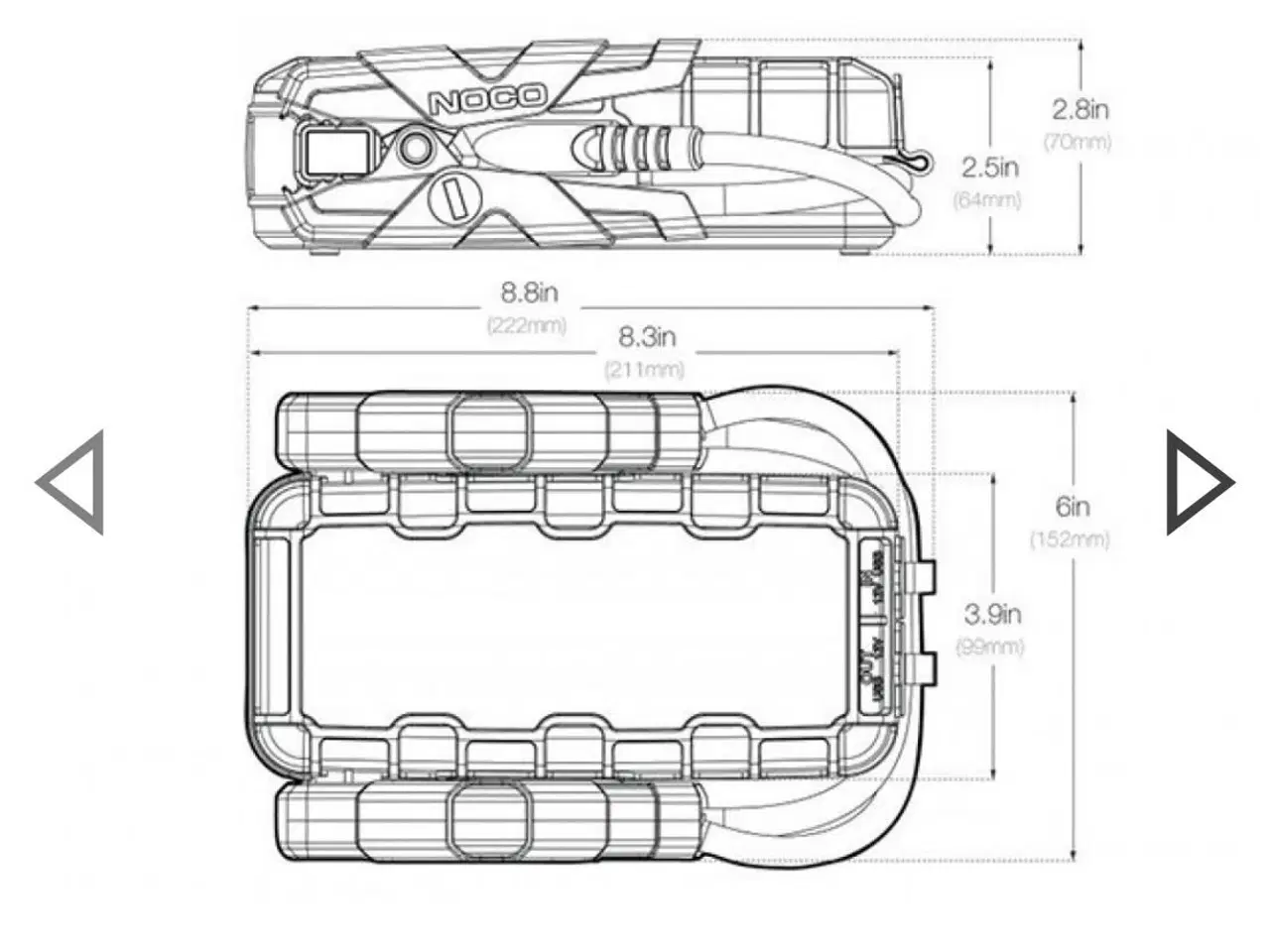 Billede 2 - Jumpstarter GB70 Boost HD (12v Bly) 2000A