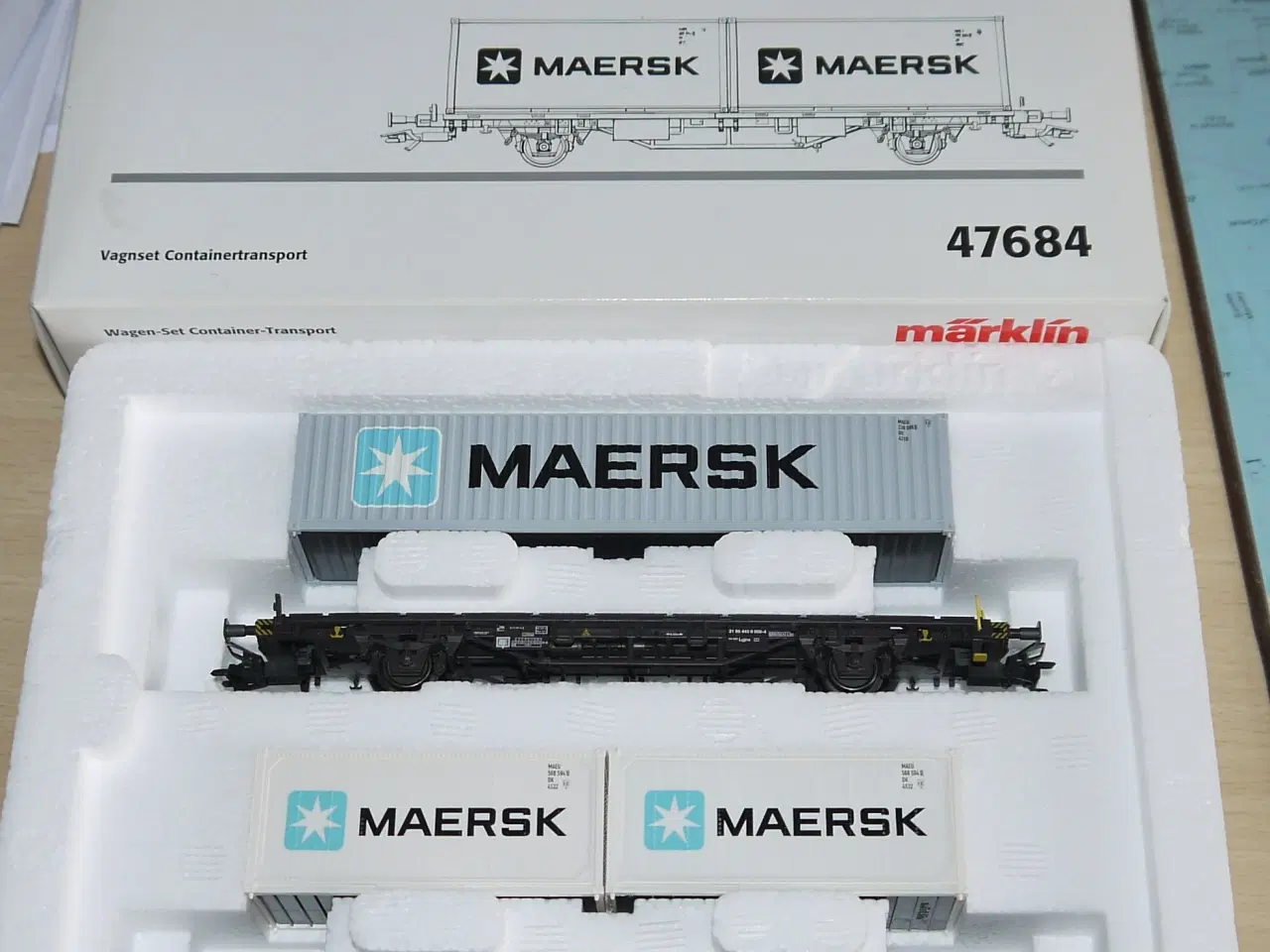 Billede 1 - Märklin 47684 Maersk Sæt i æske Letbrugt .