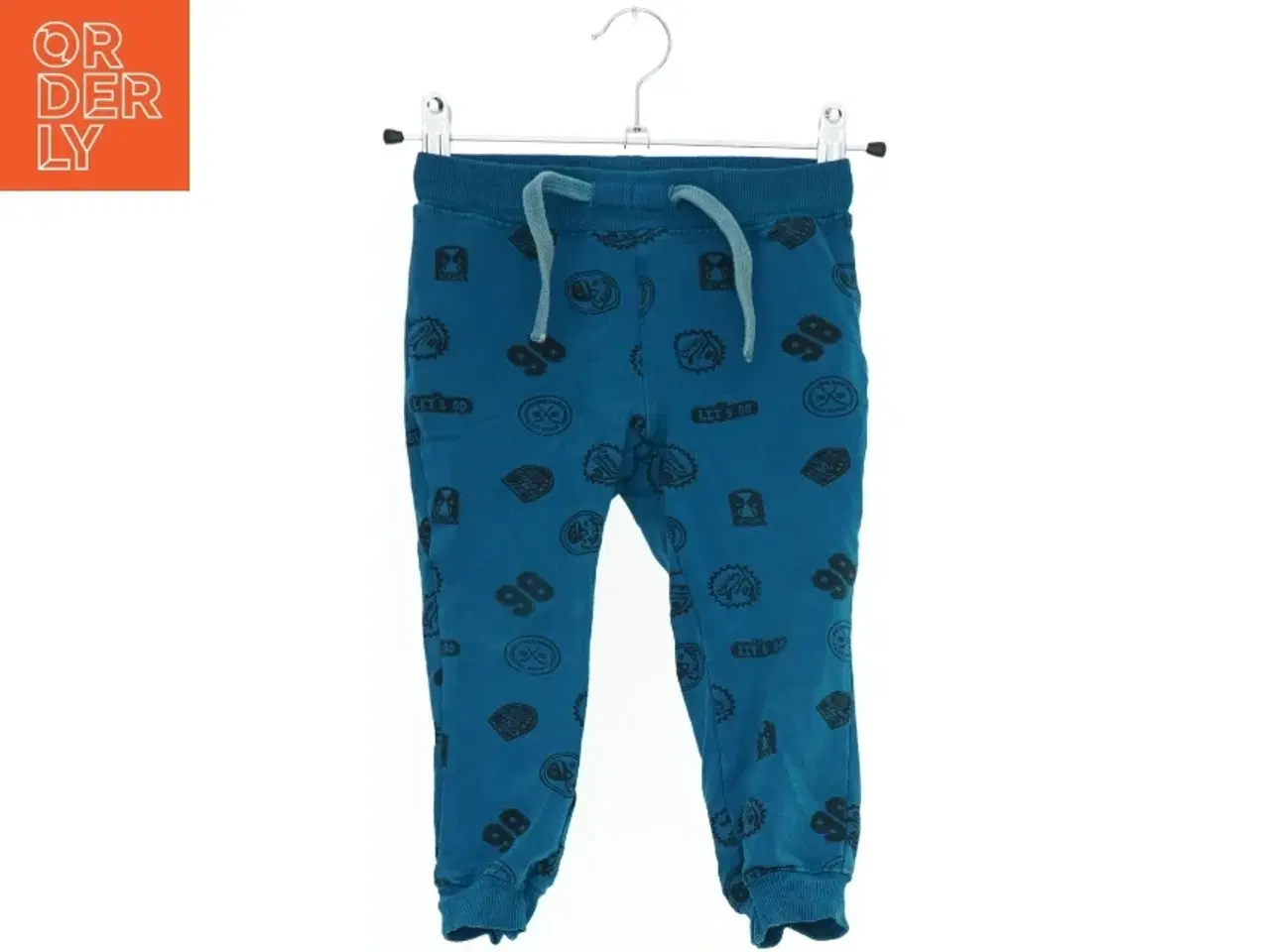 Billede 1 - Blå joggingbukser med print fra Name It (str. 92)