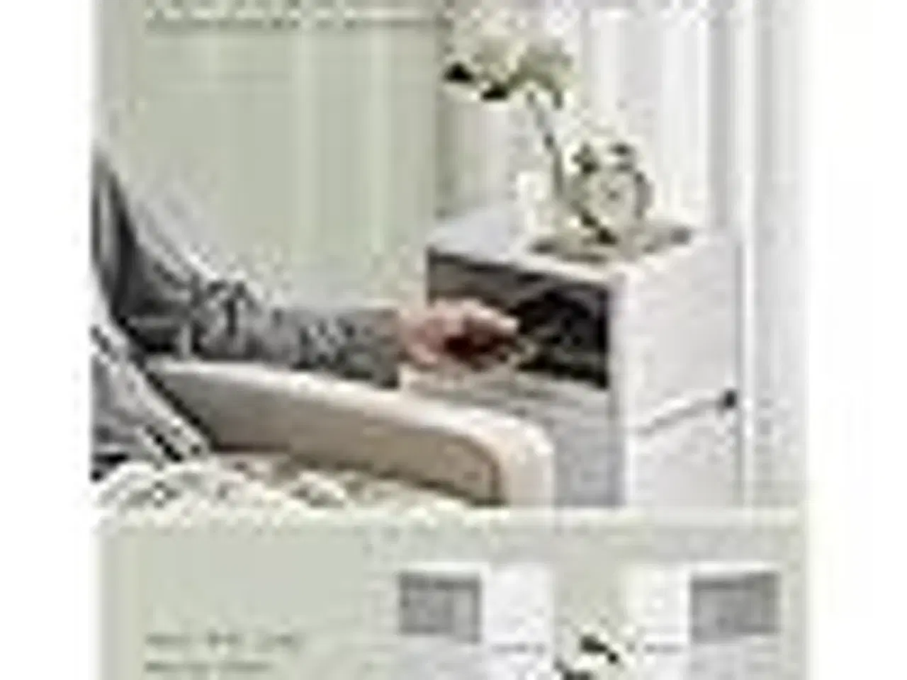 Billede 4 - Sengebord smalt – SONGMICS VASAGLE med 2 skuffer, åbent rum, vendbar åbning, wolkenhvid