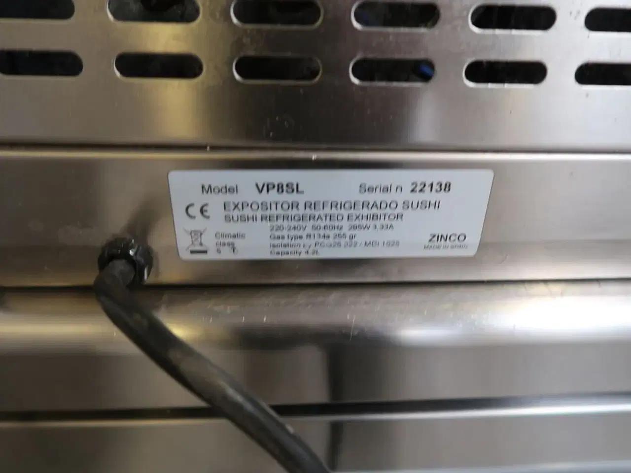 Billede 2 - Vibocold BCC3 Kølebord med Zinco VP8SL koldjomfru
