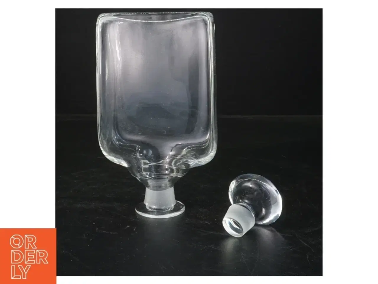 Billede 2 - Glas karaffel med prop (str. 18 cm)