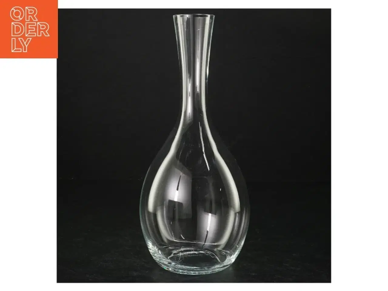 Billede 1 - Holmegaard glaskaraffel i original kasse fra Holmegaard (str. H. 24 cm)