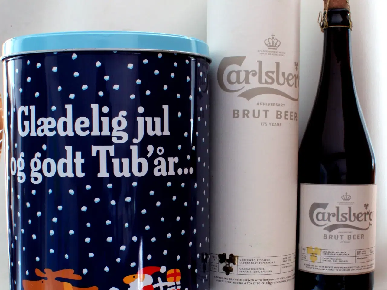 Billede 1 - Carlsberg brut Beer. 175 års jubilæum. Tuborg Jule