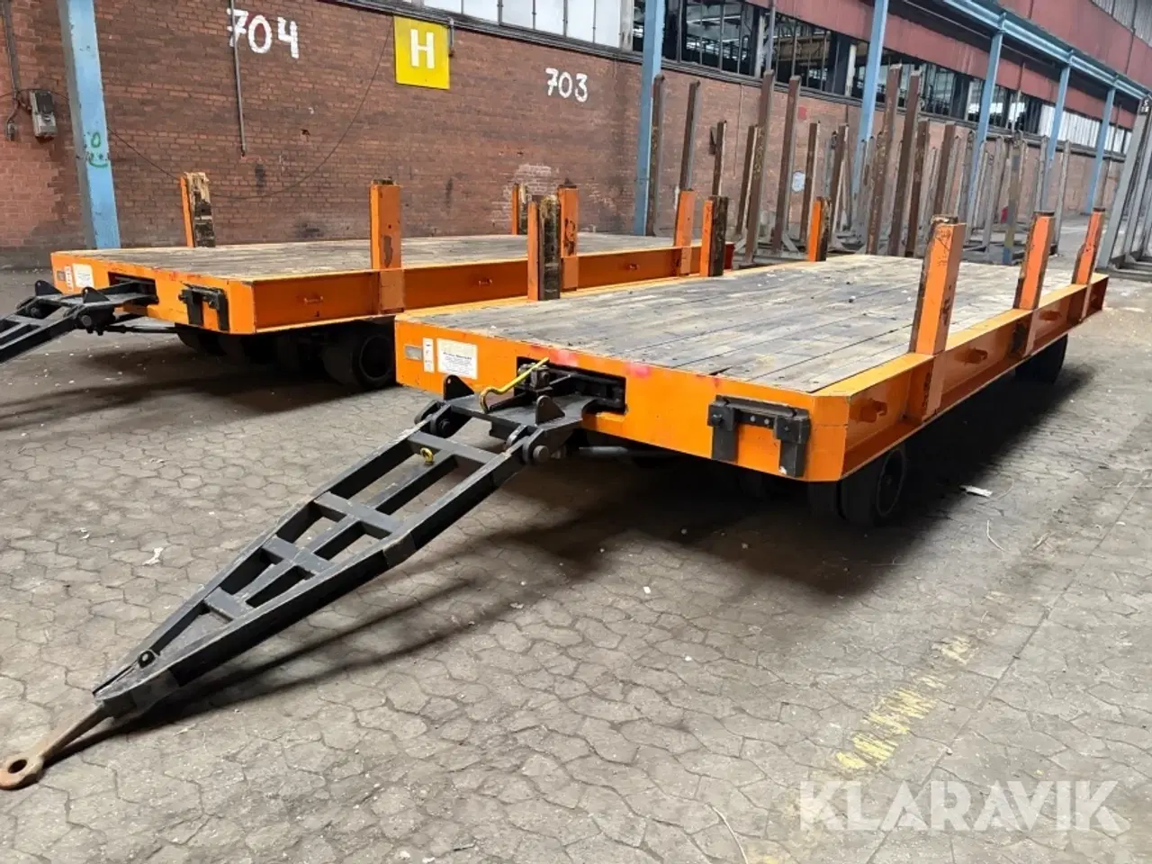 Billede 1 - Fladvogn til intern transport Stapler Center Fritz GmbH TDW 33 AL-PA