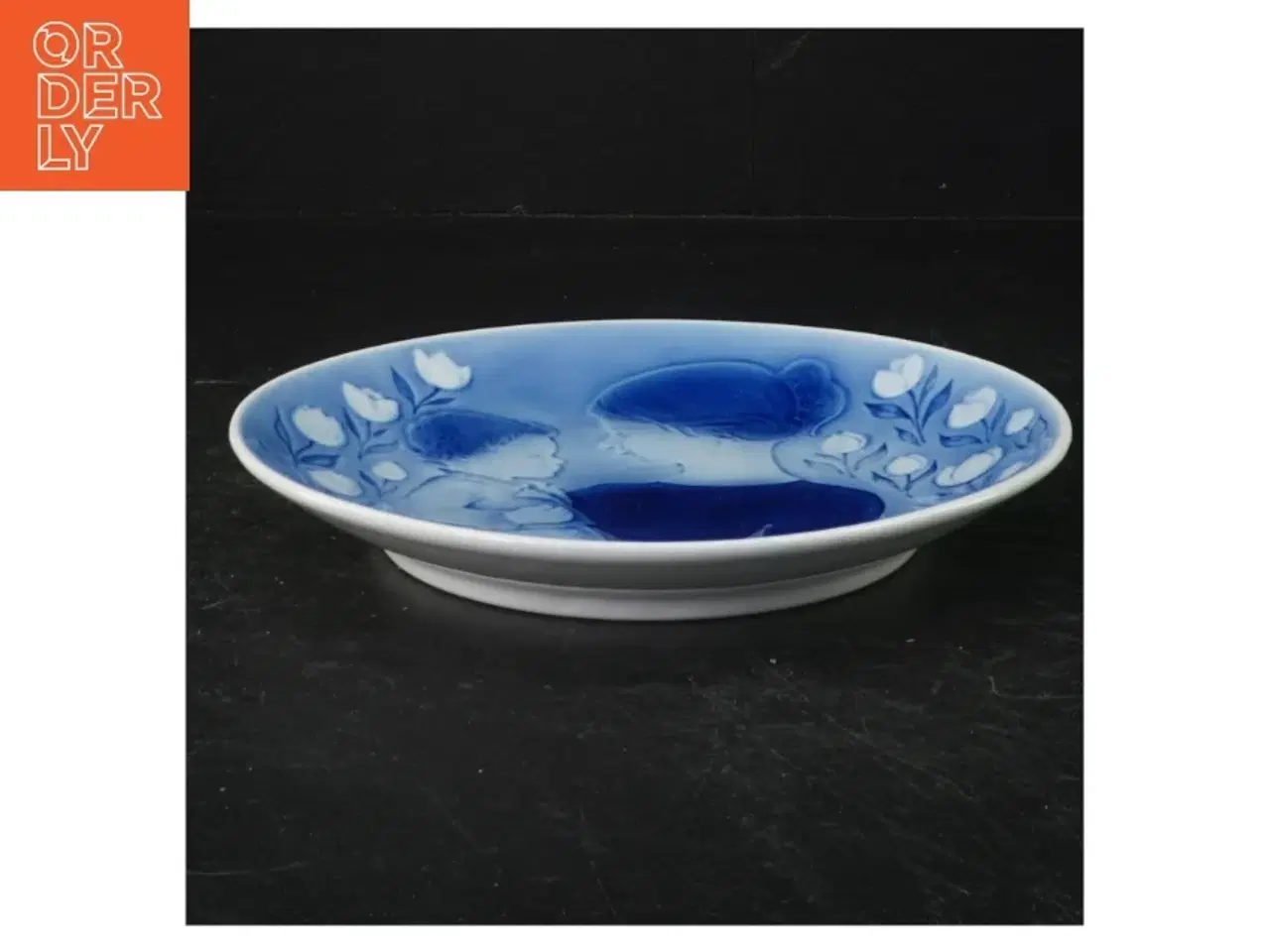 Billede 3 - Blå dekorativ porcelænstallerken, mors dag 1972