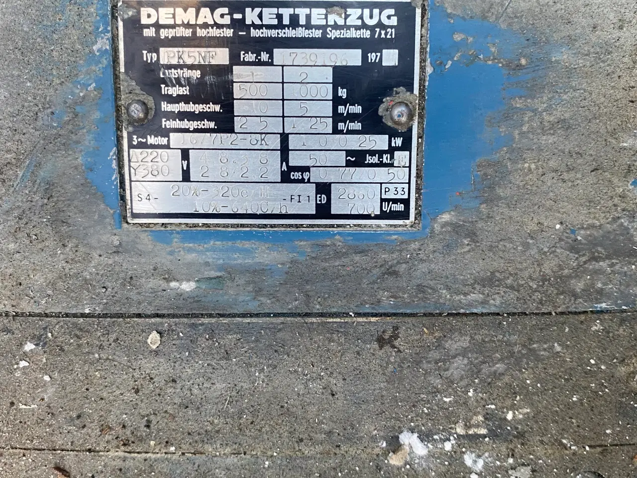 Billede 5 - El talje Demag Med eldrevne vogn 