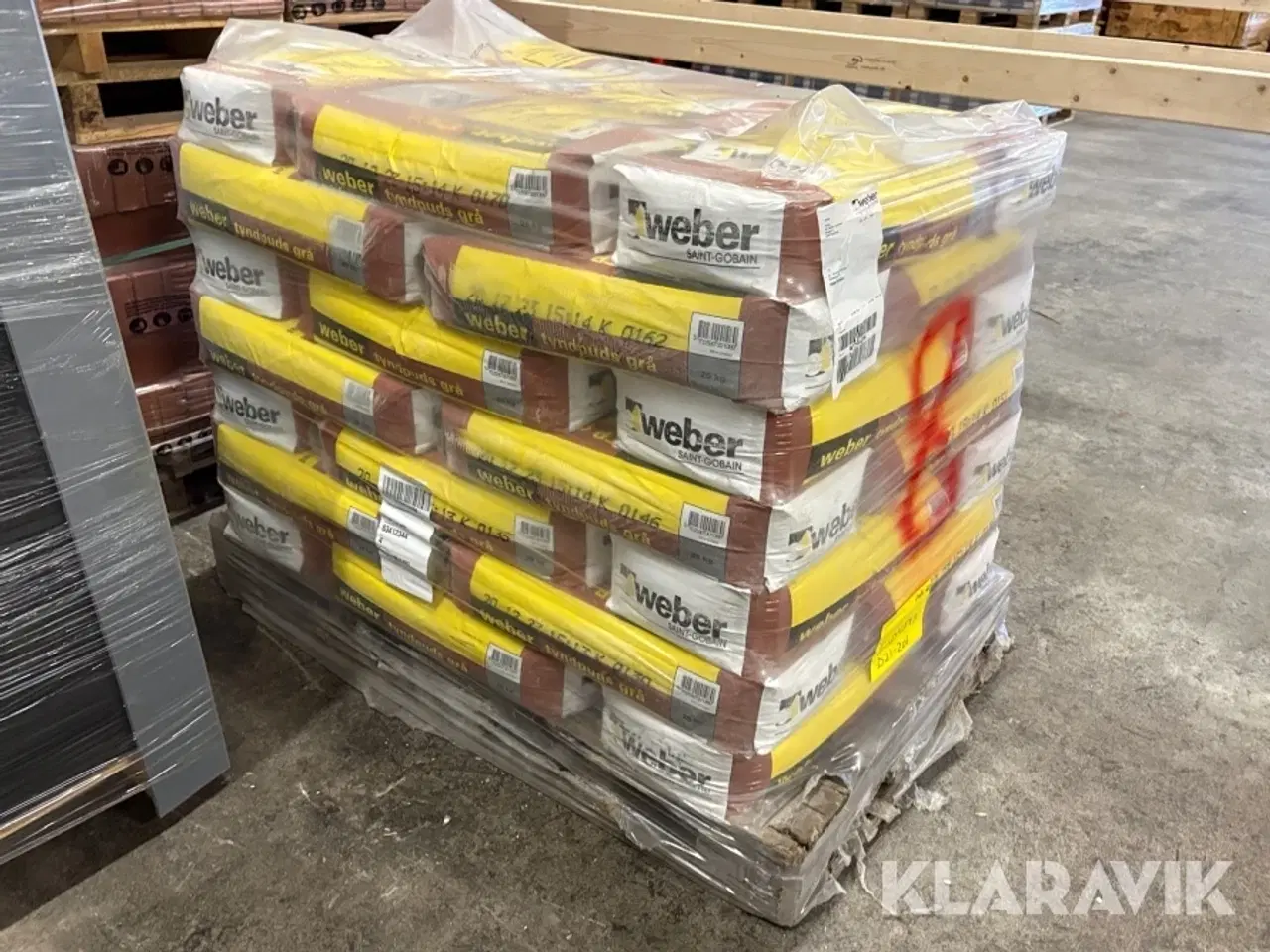 Billede 4 - Tyndpudsmørtel Weber, Saint-Gobain Grå 2502-Y 0-1 mm, 42 poser