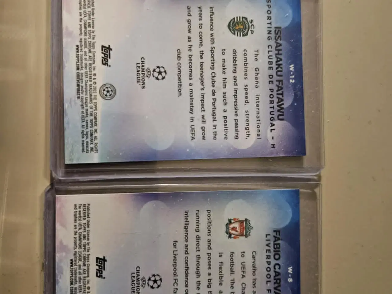 Billede 2 - 2x fodboldkort Wonderkids