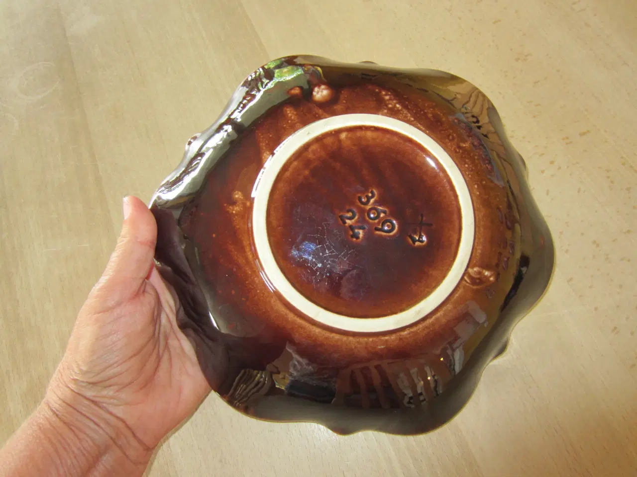 Billede 3 - Flot farverig fad nr. 369 24 - Retro