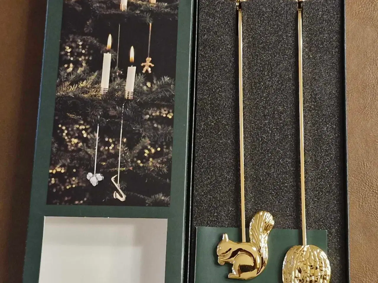 Billede 1 - Georg Jensen Golden Christmas lyseholder 2004