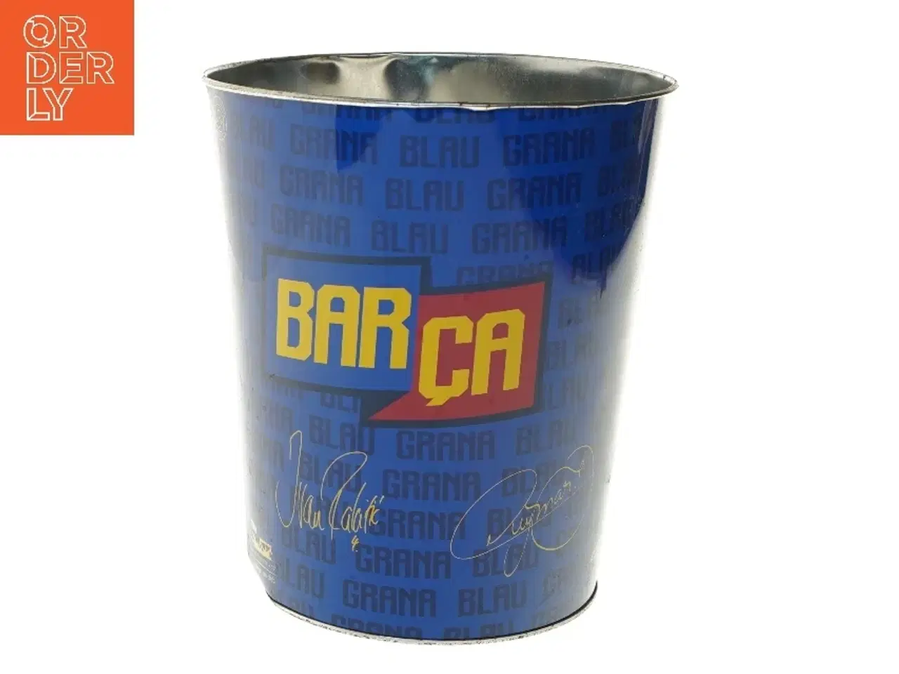 Billede 4 - Barcelona skraldespand fra FCB (str. Ø 22 cm længde 26 cm)