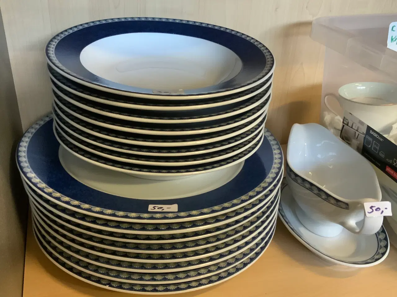 Billede 1 - Pillivuy blå Marcva tallerkener 