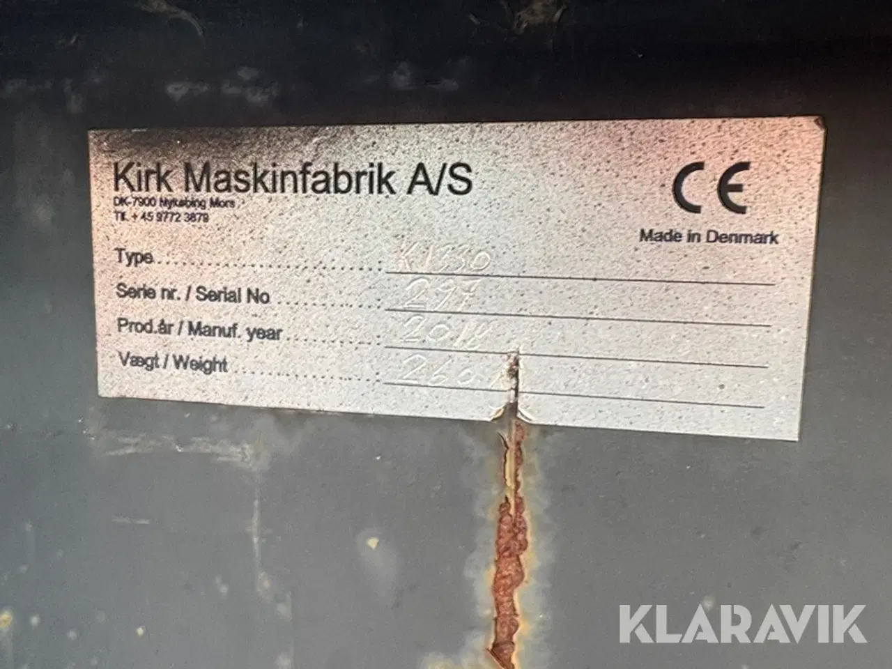 Billede 10 - Mandskabskurv Kirk maskinfabrik K1330