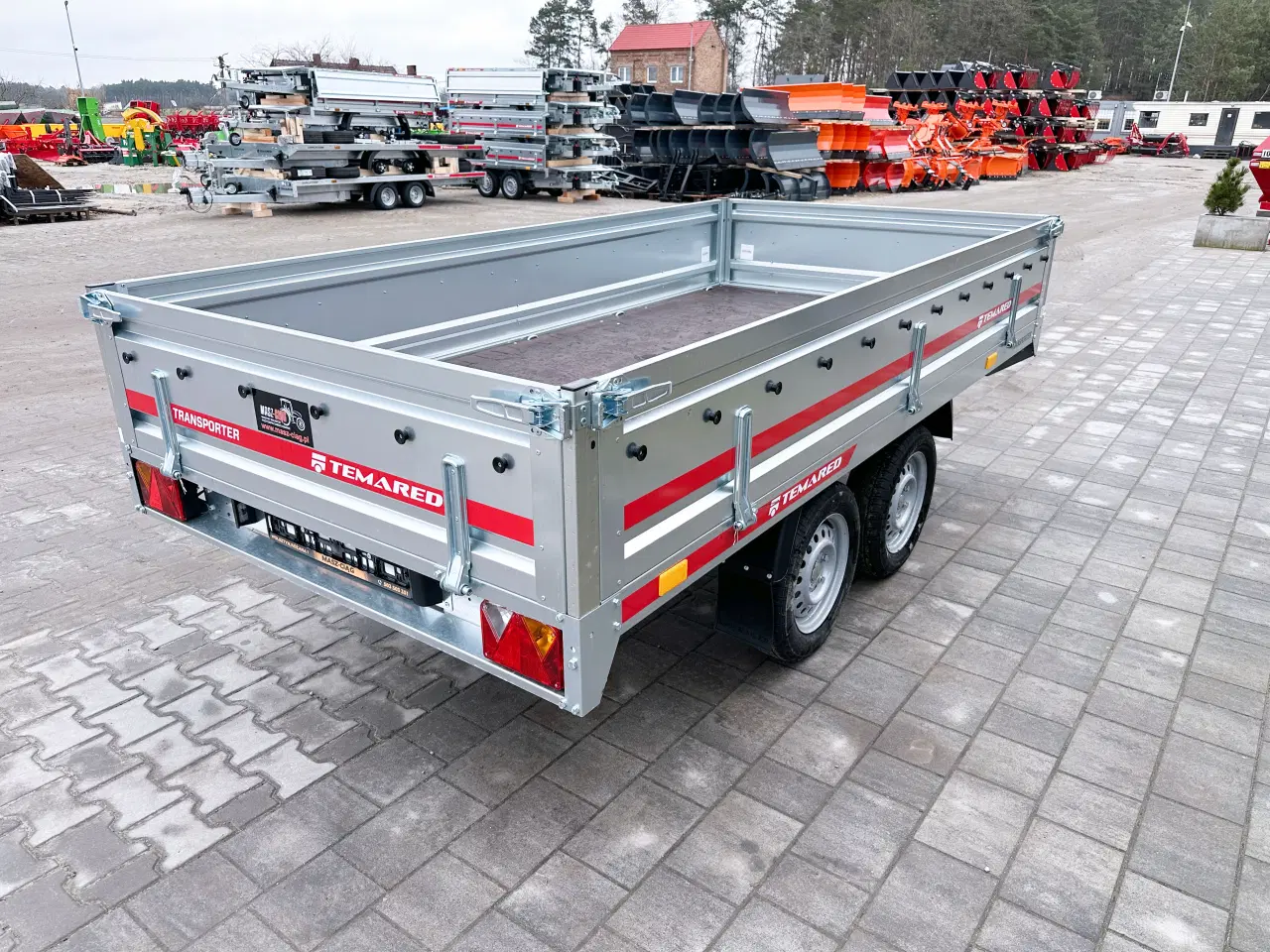 Billede 9 - TEMARED 3015/2 Boogietrailer Transporter stålsider