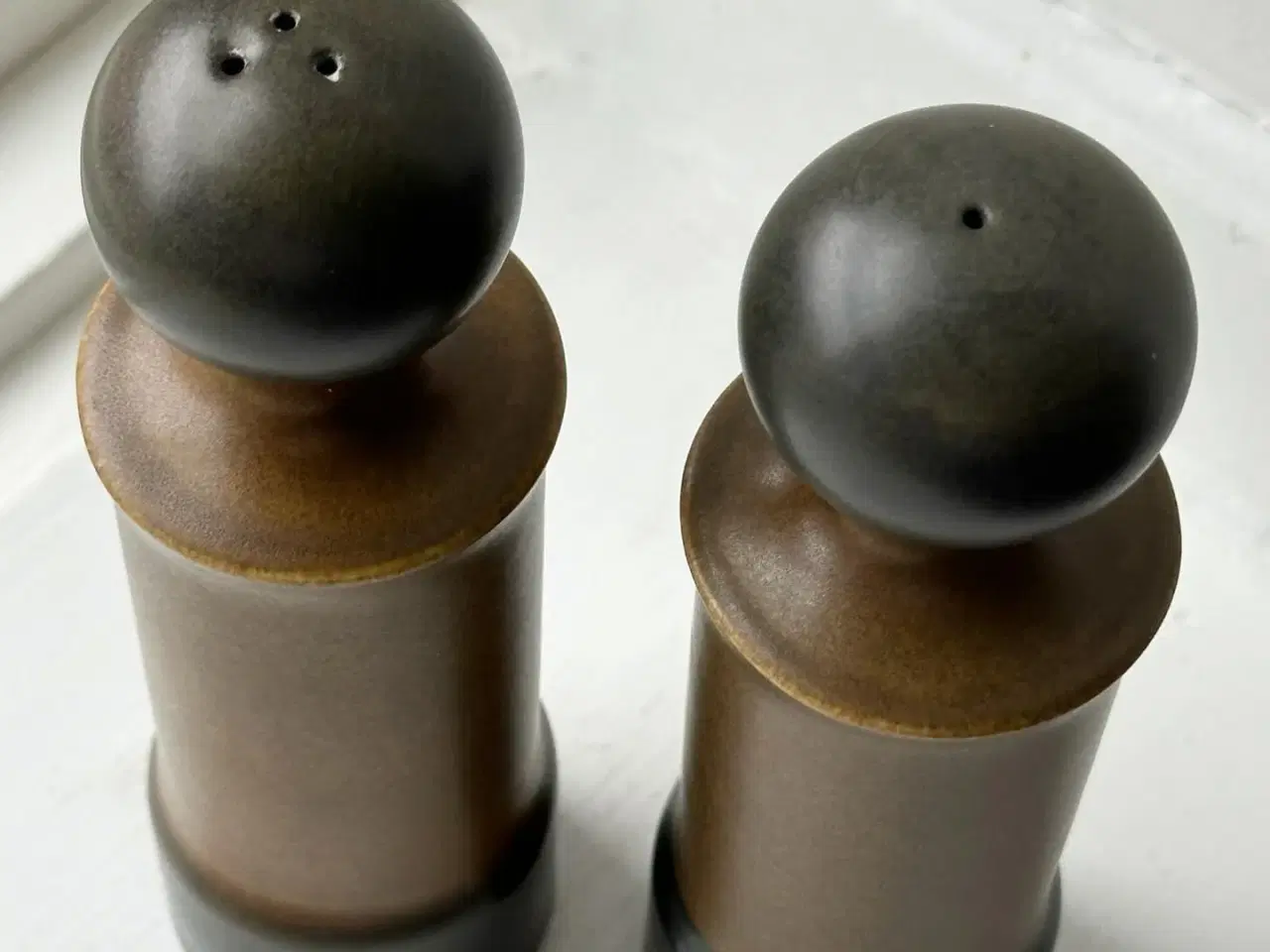 Billede 3 - Salt og peber-sæt, keramik, cylinder