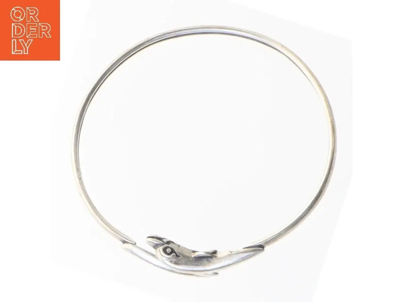 Billede 1 - Armring med delfiner (str. Ø 7 cm)