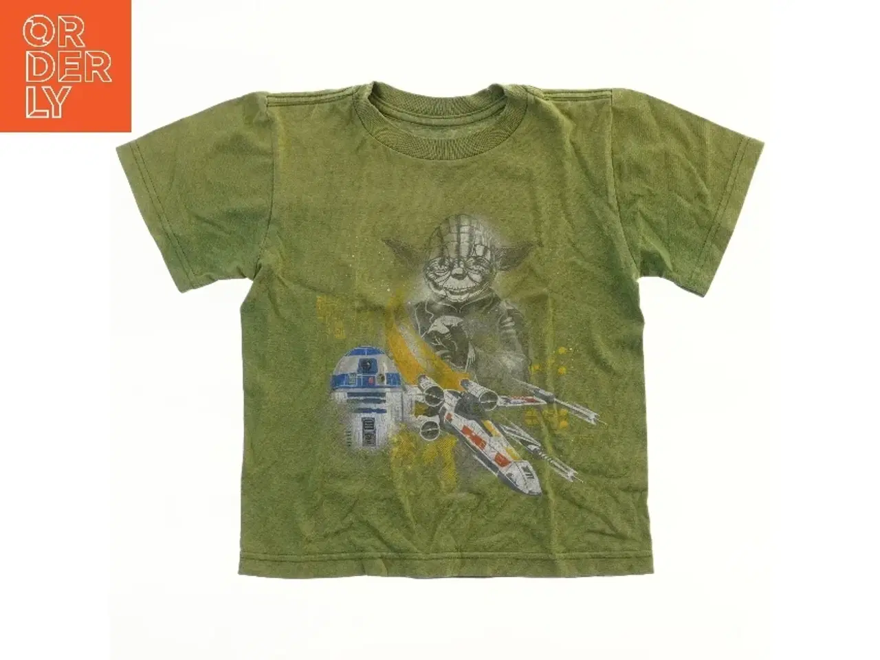 Billede 1 - Star Wars T-Shirt med Yoda og R2-D2 motiv fra Disney (str. 92)