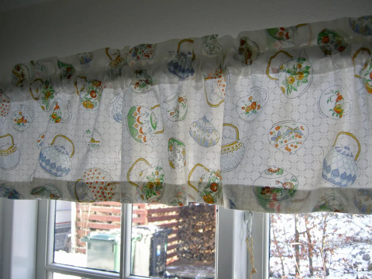 Billede 2 - 5 Vintagegardiner, Gardinkapper, Køkkengardiner