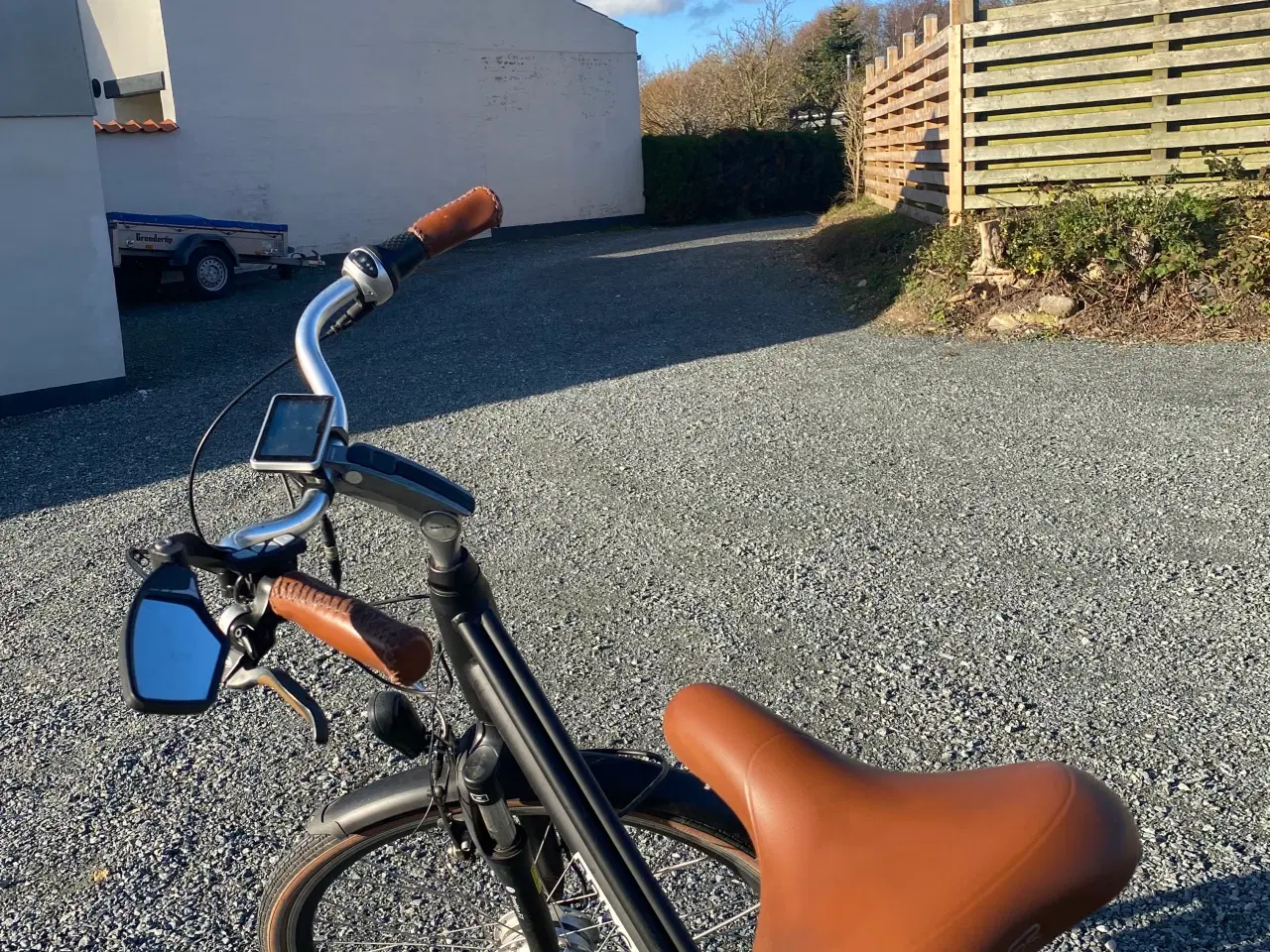 Billede 2 - Elcykel, med flotte læder håndtag