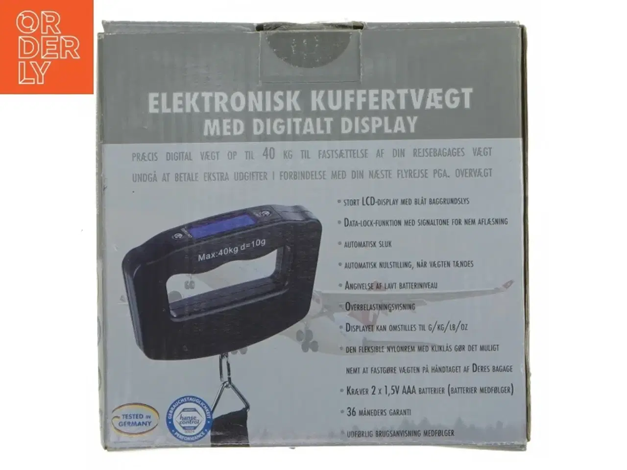 Billede 2 - Elektronisk kuffertvægt med digitalt display fra Hans Control
