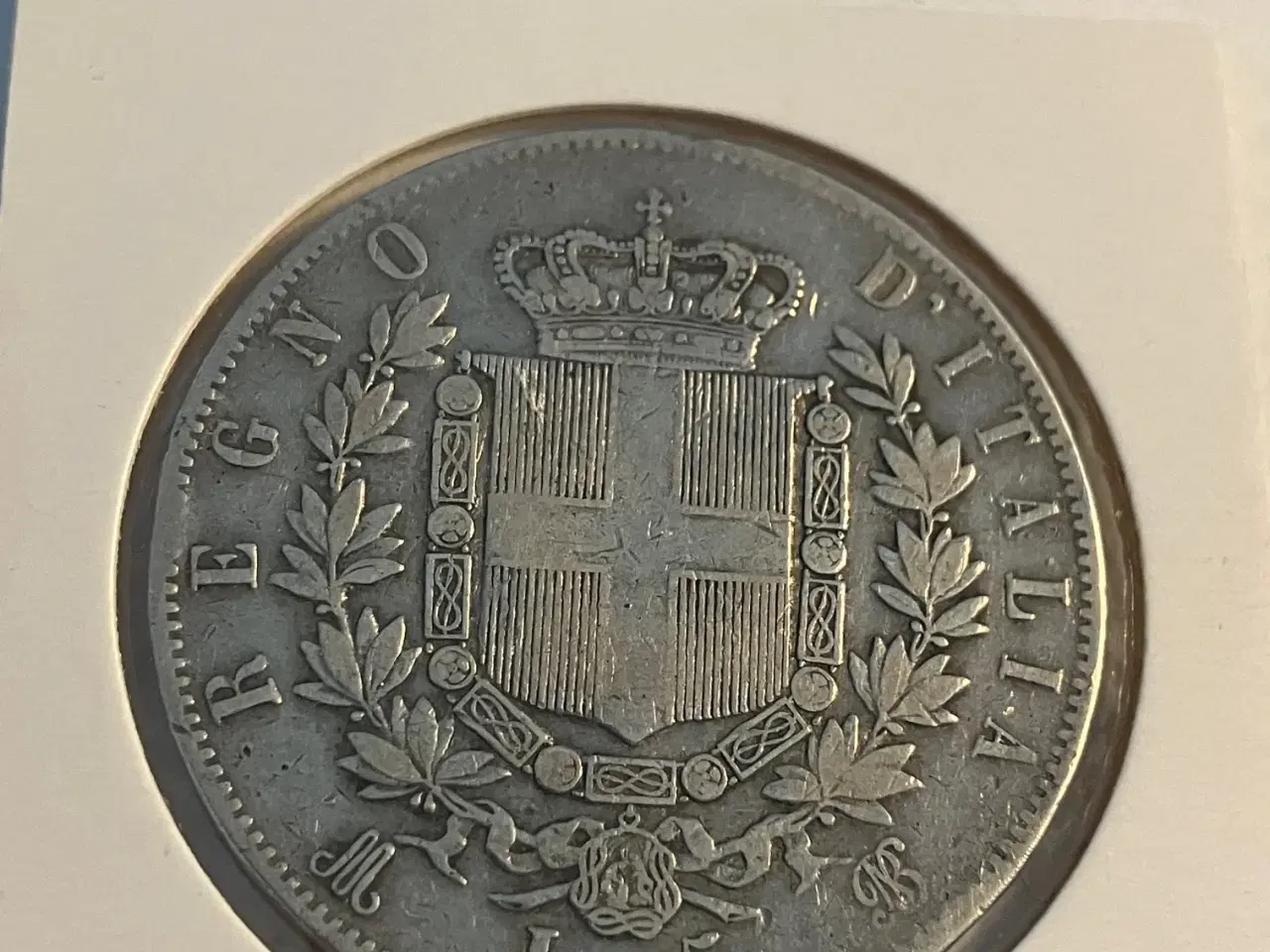 Billede 2 - 5 Lire 1873 Italy