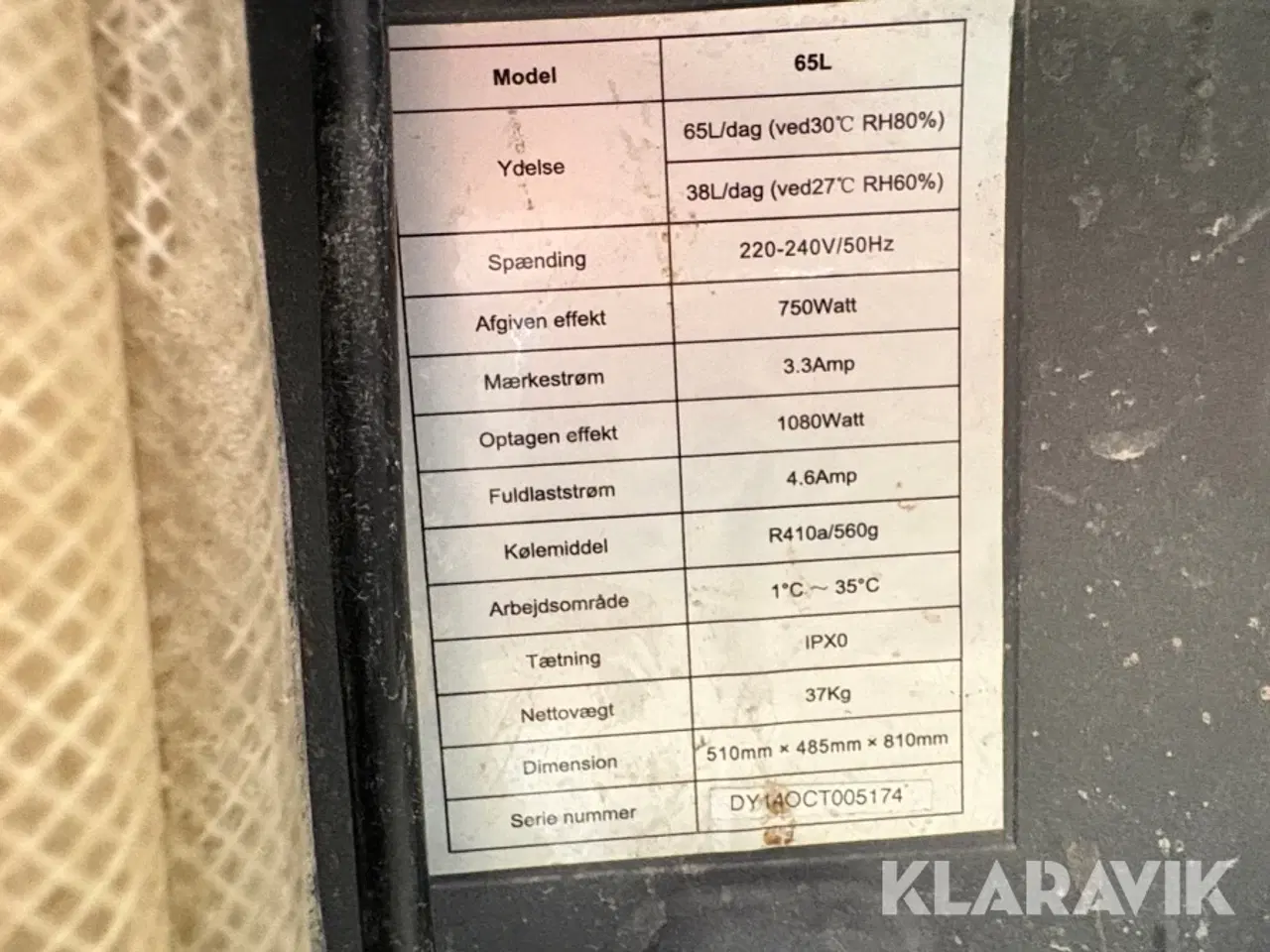 Billede 5 - Affugter 65L