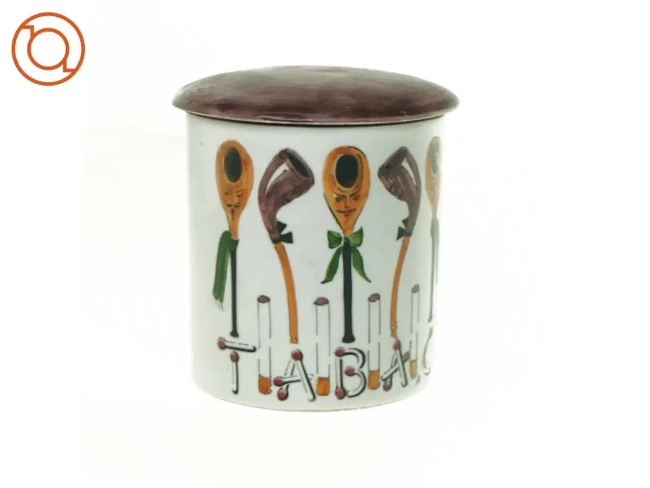 Billede 1 - Tobaks krukke (str. 13 x 11 cm)