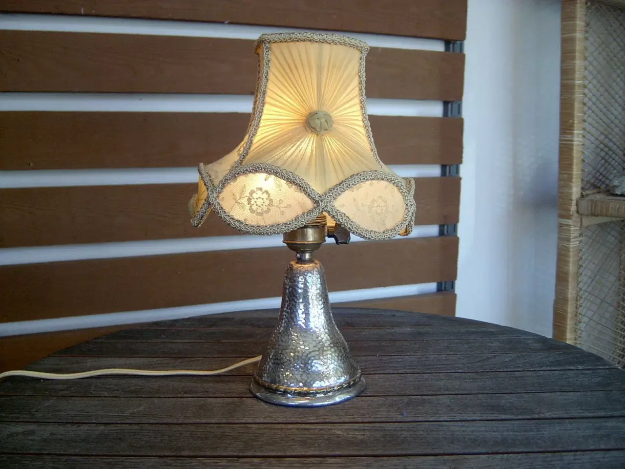 Billede 1 - sølv bordlampe