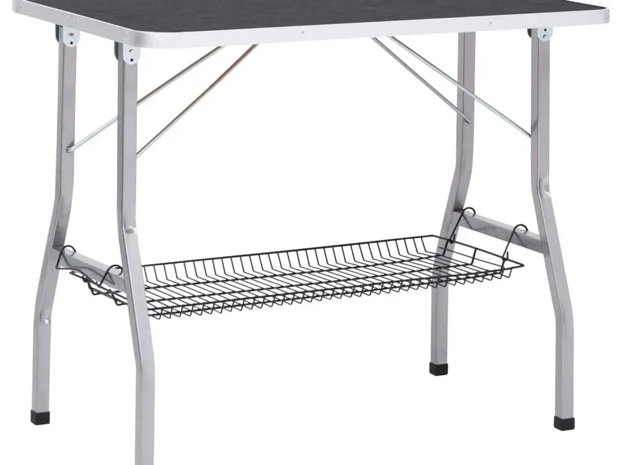 Billede 5 - Justerbart hundeplejebord med 2 løkker og kurv