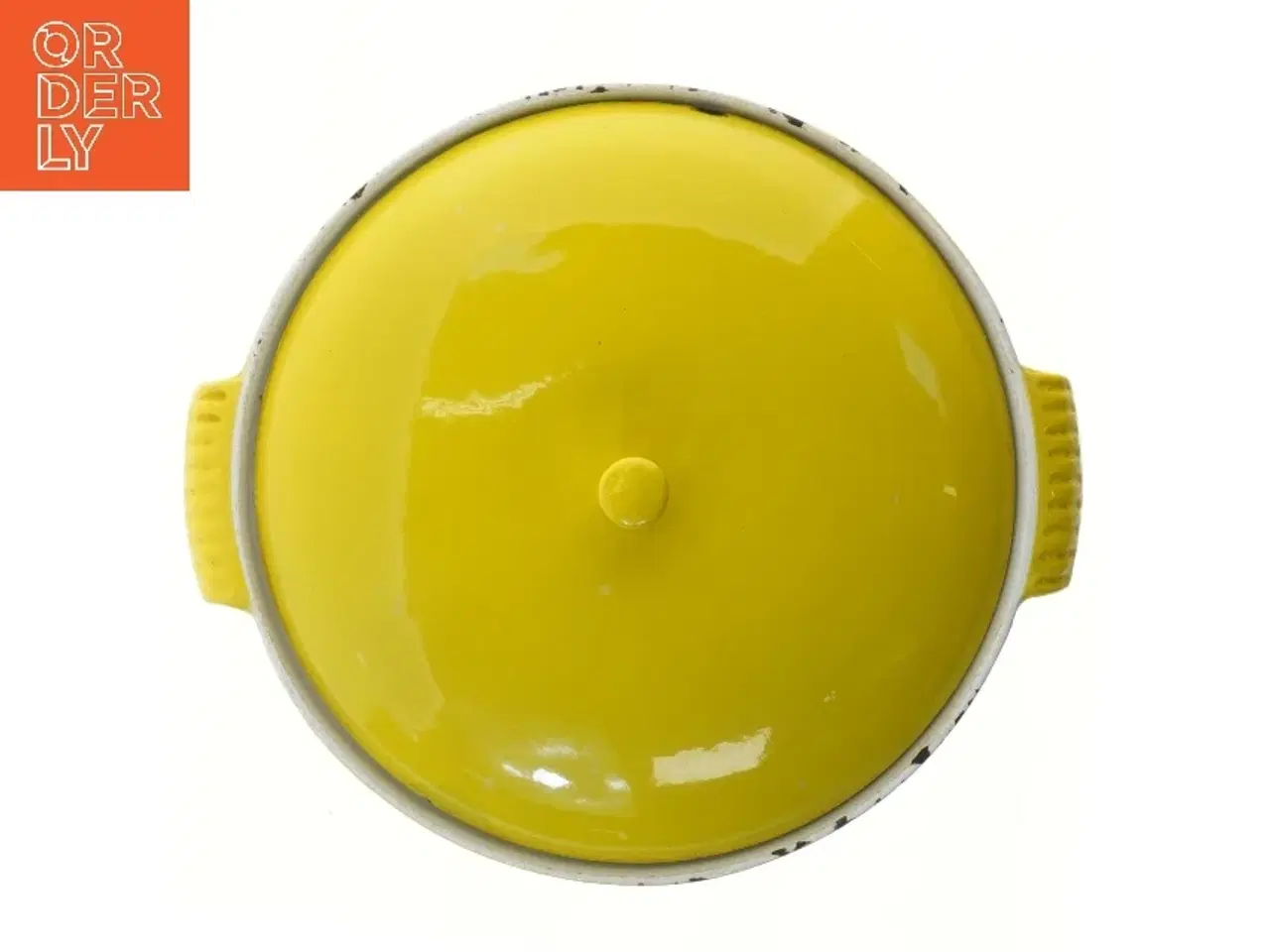 Billede 3 - Antik støbejernsgryde med låg, den originale  (str. Ø 28,5 cm)