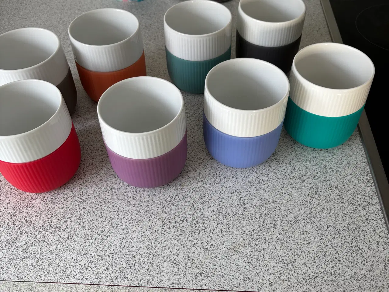 Billede 1 -  8 stk royal Copenhagen krus 