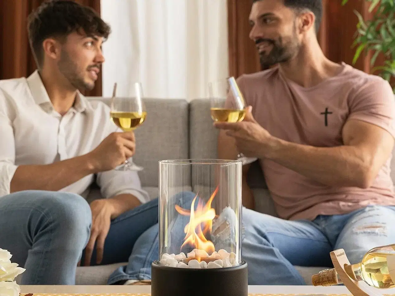 Billede 3 - Dekorativ biopejs bordmodel Heatfir - , sort