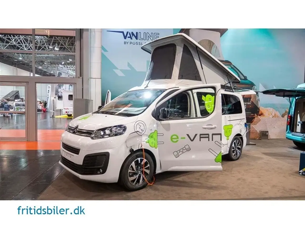 Billede 1 - 2024 - Pössl vanline E-Vanster 75 Kwh   DK´s første elektriske campervan 380 km på en opladning og kun 345 kr. halvårligt i vægtafgift