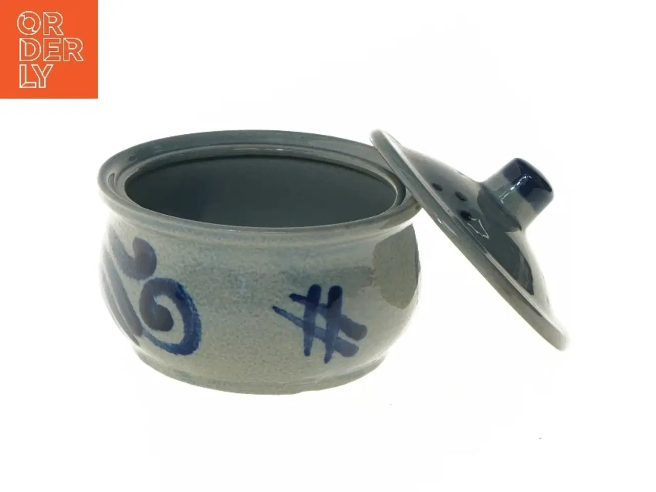 Billede 5 - Keramikskål med låg (str. Ø 15 cm)