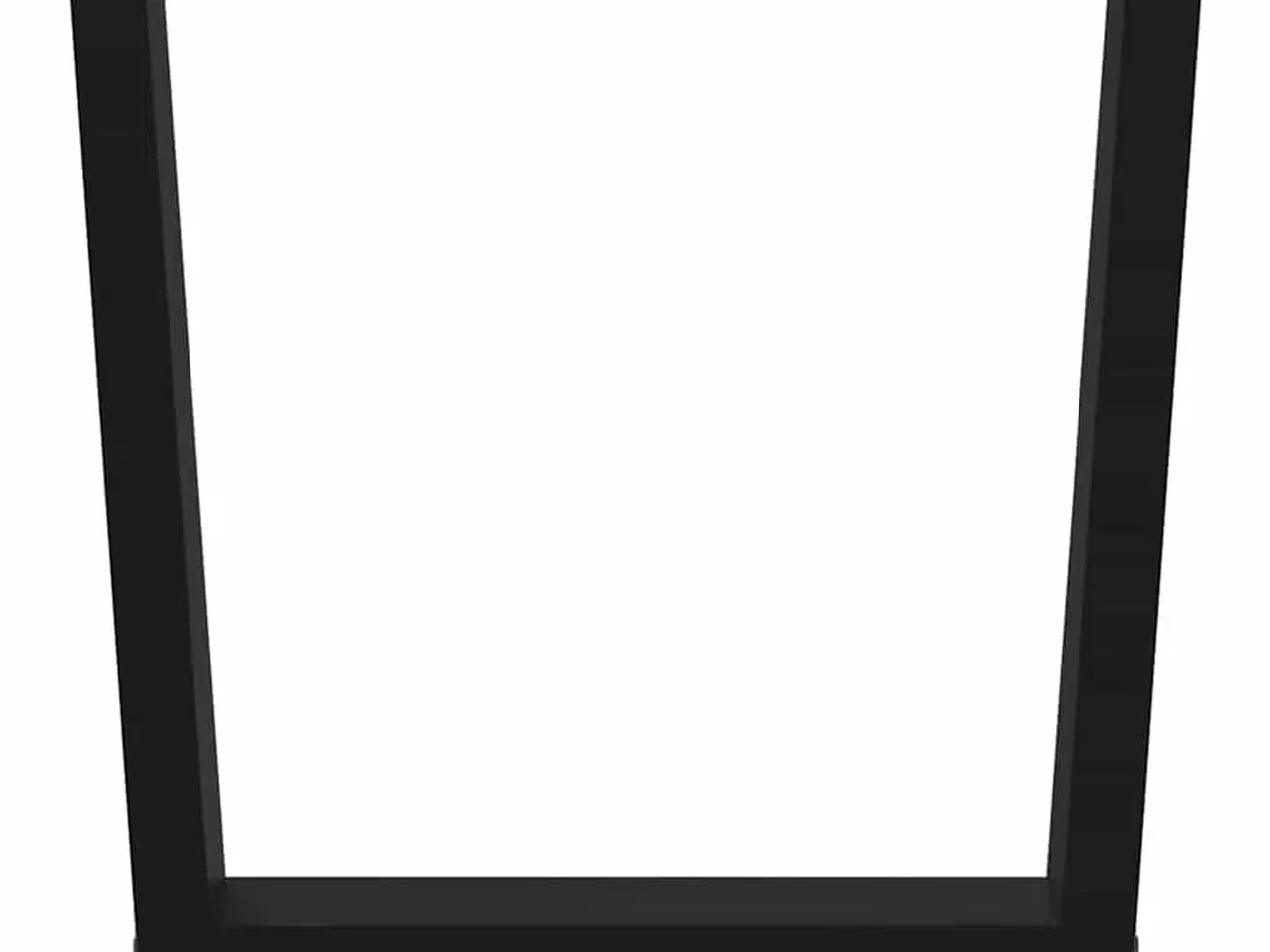 Billede 3 - Sofabordben V-formet 2 stk. sort 50x(42-43,3) cm stål