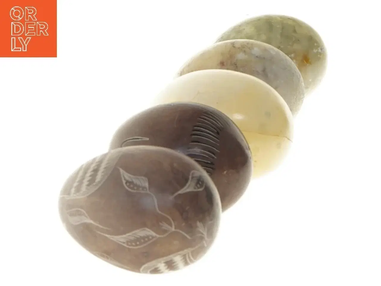 Billede 2 - Dekorative stenæg (str. 7 cm)