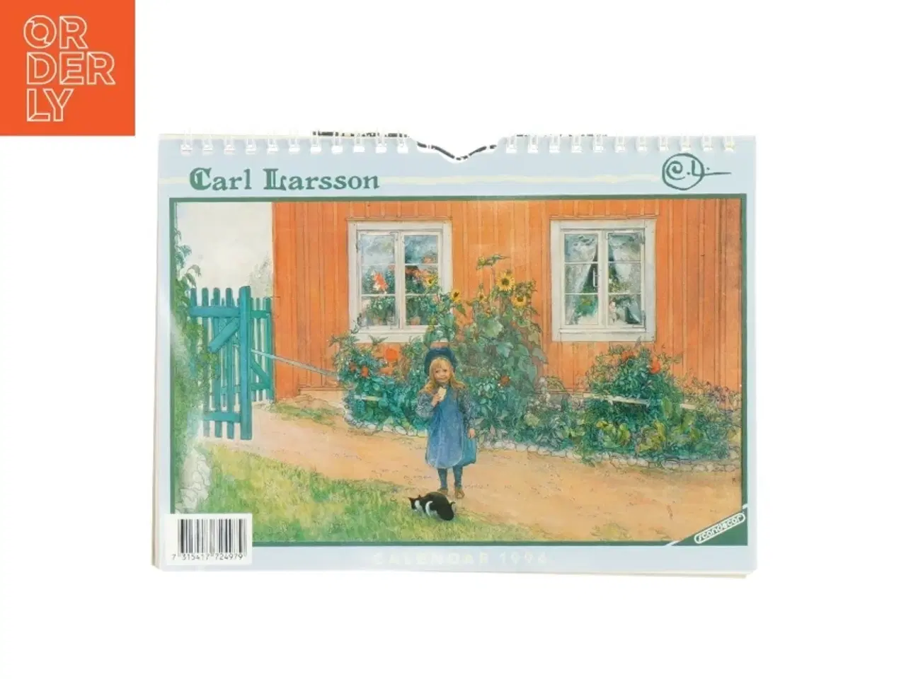 Billede 1 - Carl Larsson 1994 Vægkalender fra Scandecor (str. 24x17,5 cm)