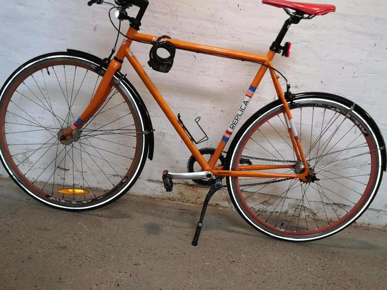 Billede 4 - MBK 28" 58 cm Orange REPLICA  1 gear , 2 nye dæk, 
