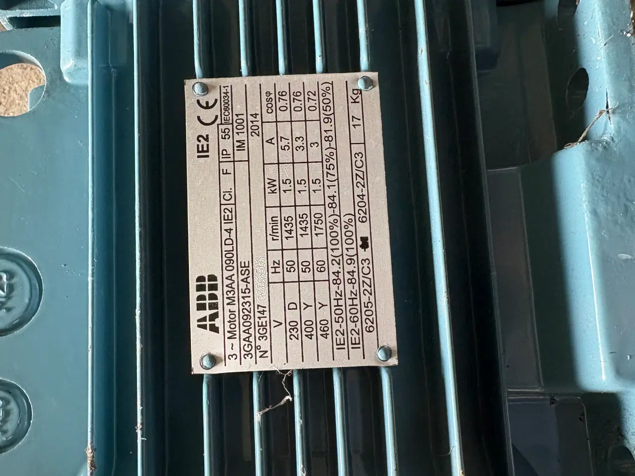 Billede 2 - Motor 1,5 Kw