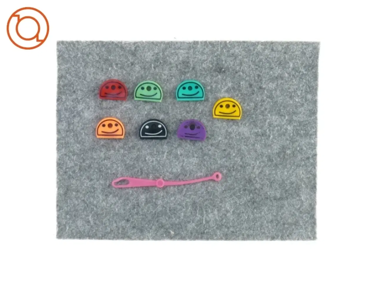 Billede 1 - nye Gummi hætter til nøgler med smileys