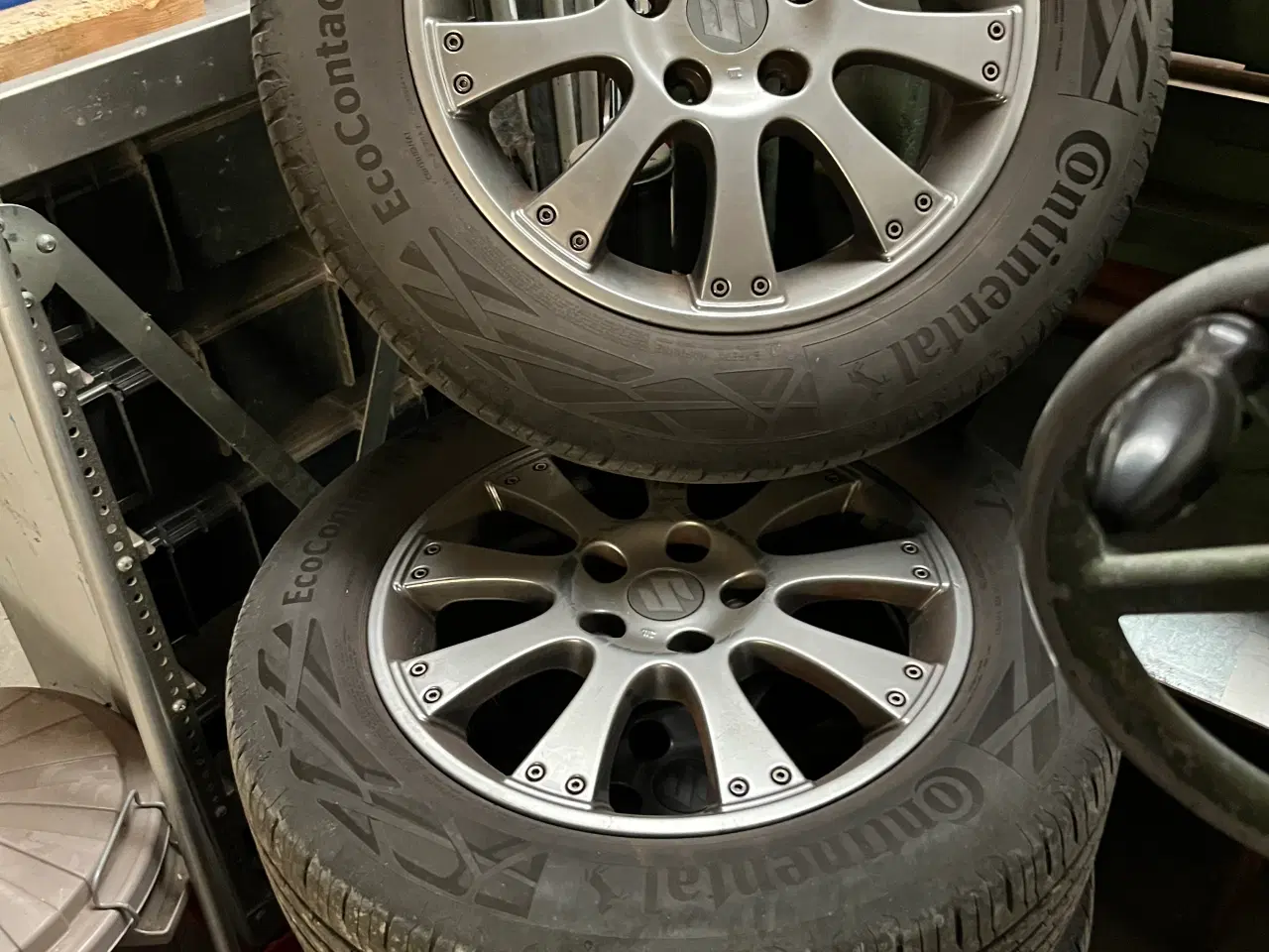 Billede 2 - 4 Alu fælge med Conti 205/60R16H lidt brugt