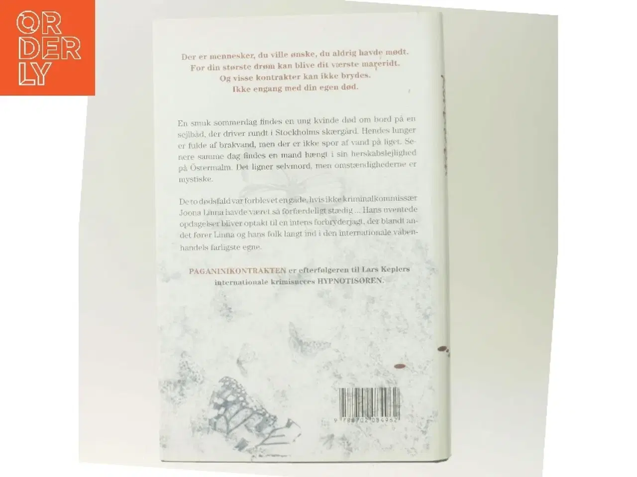 Billede 3 - Paganinikontrakten : Kriminalroman (Danish Language) af Lars Kepler (Bog)