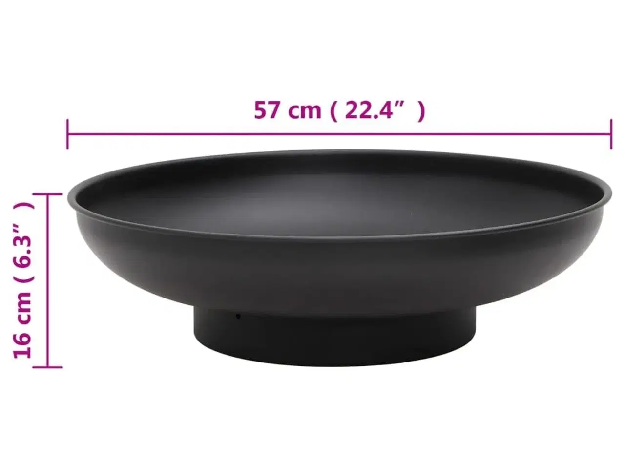 Billede 7 - Bålfad 57 cm stål