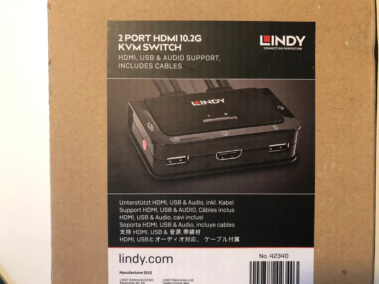 Billede 5 - KVM switch 2 porte (HDMI) fra Lindy