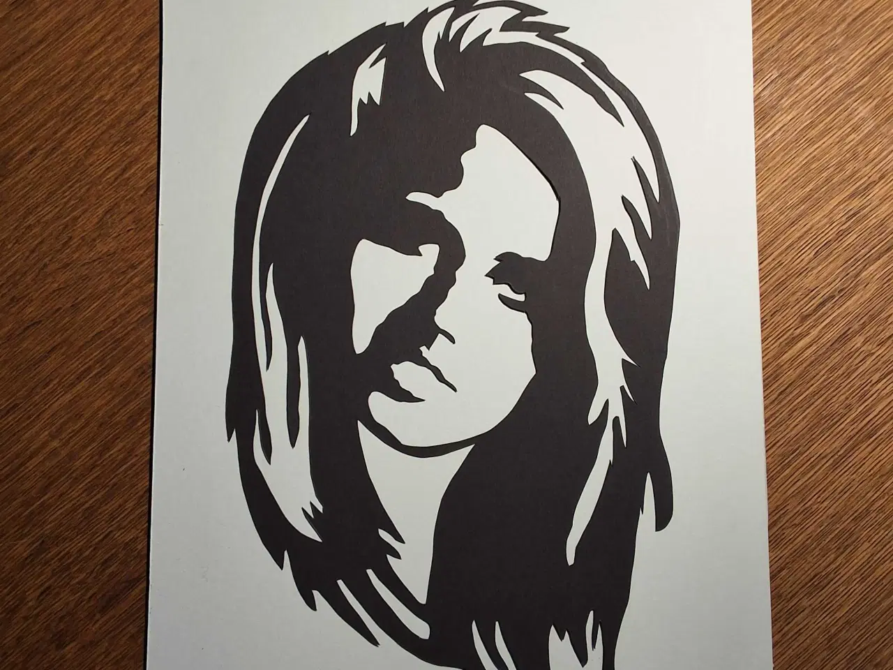 Billede 1 - PAPIRKLIP  monteret på syrefri karton. 25x34cm.