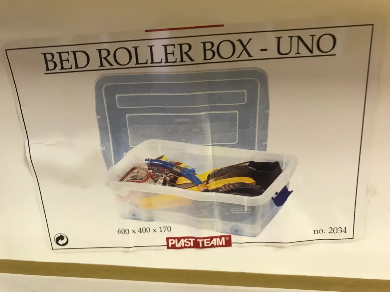 Billede 4 - 3 stk. hvide opbevaringsbokse (Uno bedroller box)