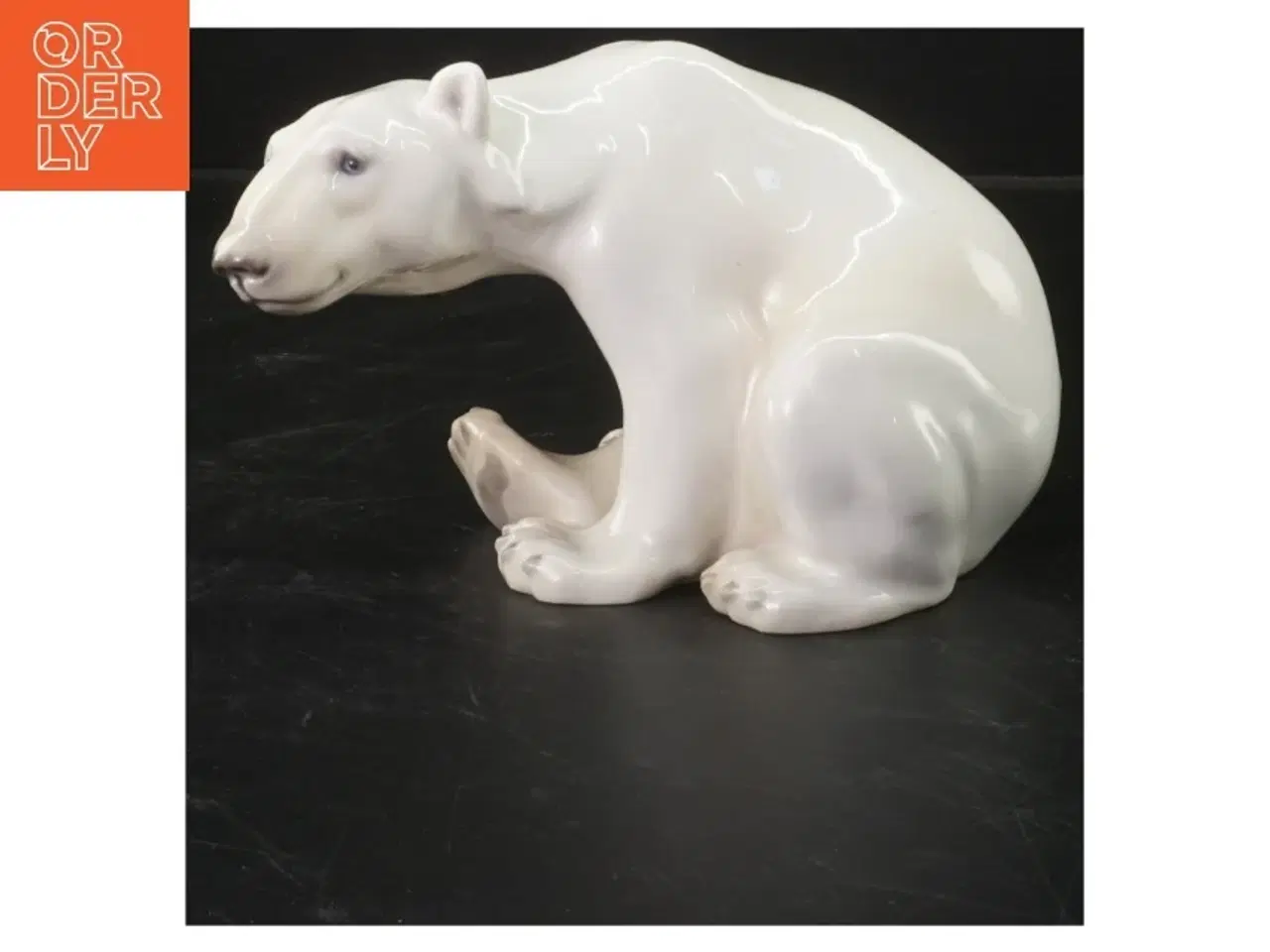 Billede 1 - Porcelænsfigur af isbjørn fra B&G (str. 20x11 cm)
