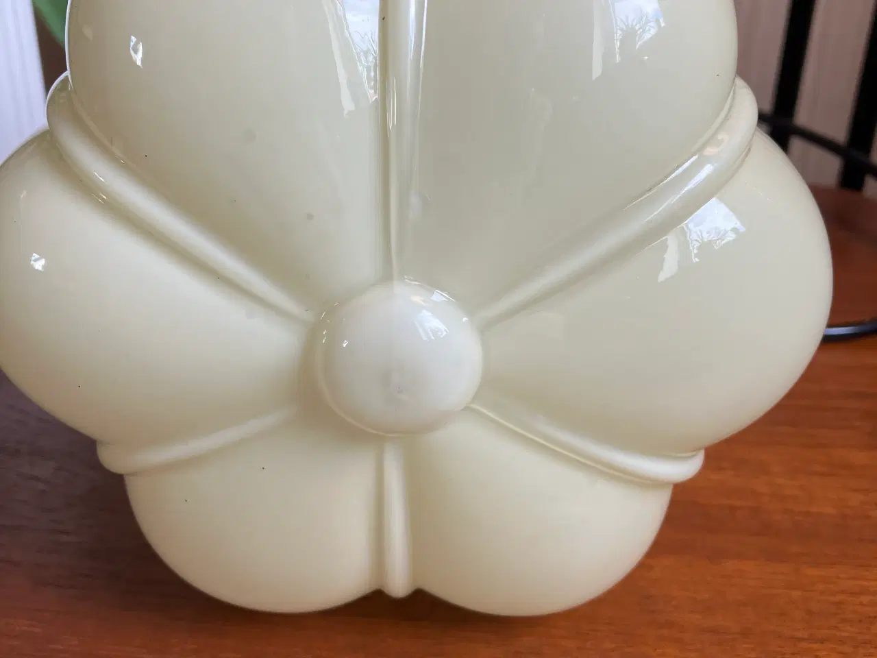 Billede 5 - Art Deco  loftlampe med cremefarvet glas