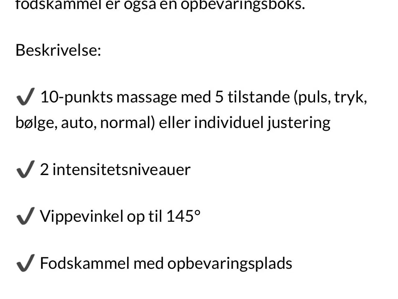 Billede 6 - Massage stol.